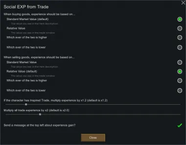 Social Experience from Trade 0