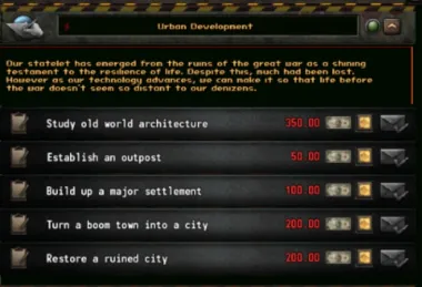 OWB: Restoring cities 0