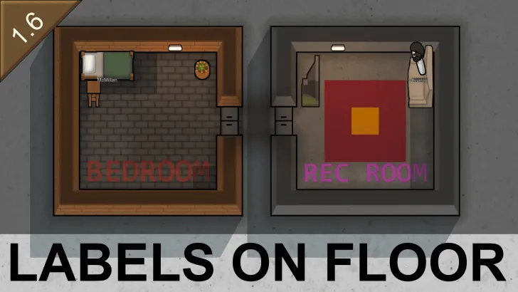 Labels on Floor (continued)