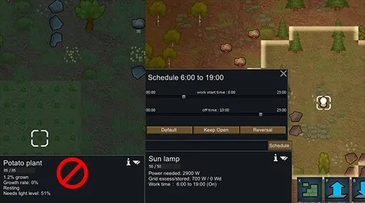 Plant 24H And Setable Schedule