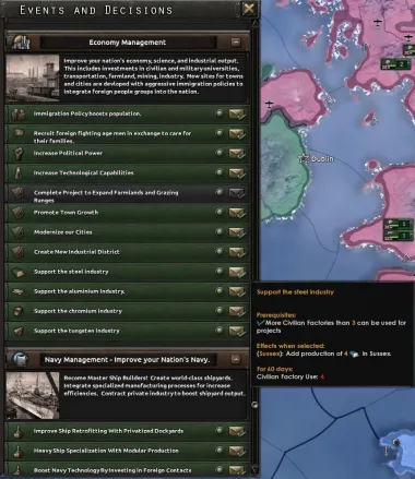 Economy and Military Decisions 0