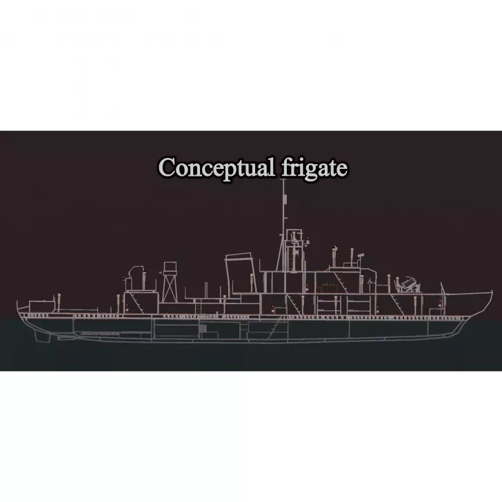 Conceptual frigate