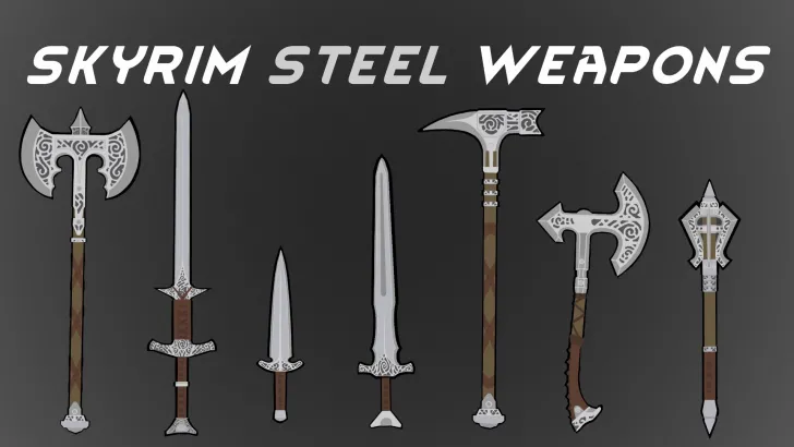 Skyrim Steel Weapons Pack